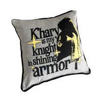 Knight Pillow - Grey