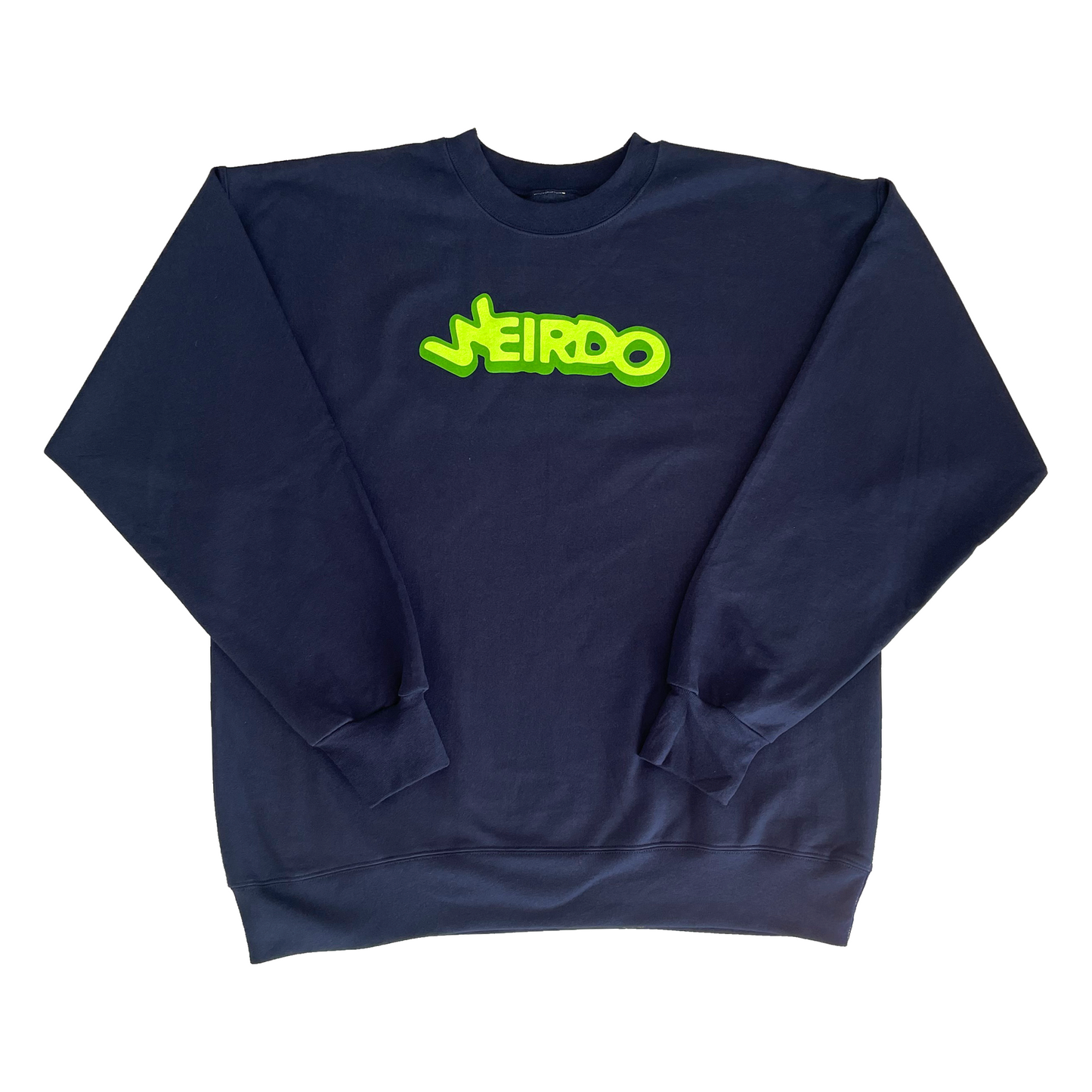 Weirdo Crewneck - Black/Green