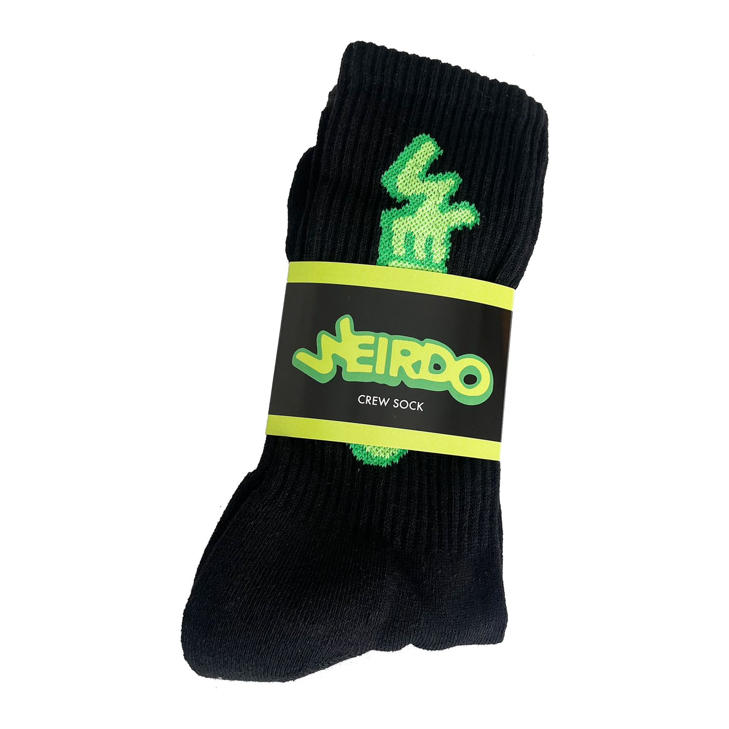 Weirdo Socks - Black/Green